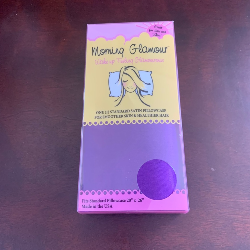 Brand new Morning glamour satin pillowcases purple